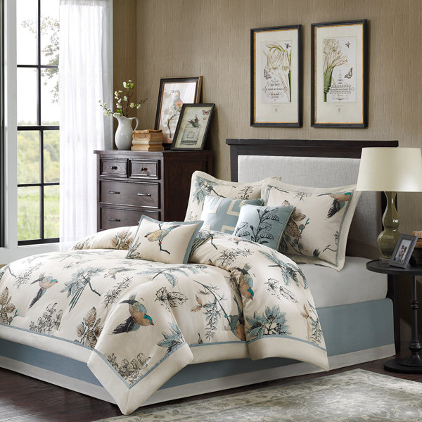 Silvia 180 Thread Count 100% Cotton Comforter Set